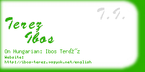 terez ibos business card